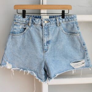 Abrand Jeans Blue  Venice High Rise Short 72683 Size 30